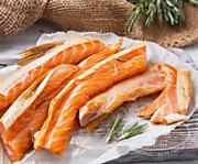 Теша лосося, холодного копчения (субпродукт) - 600 рублей